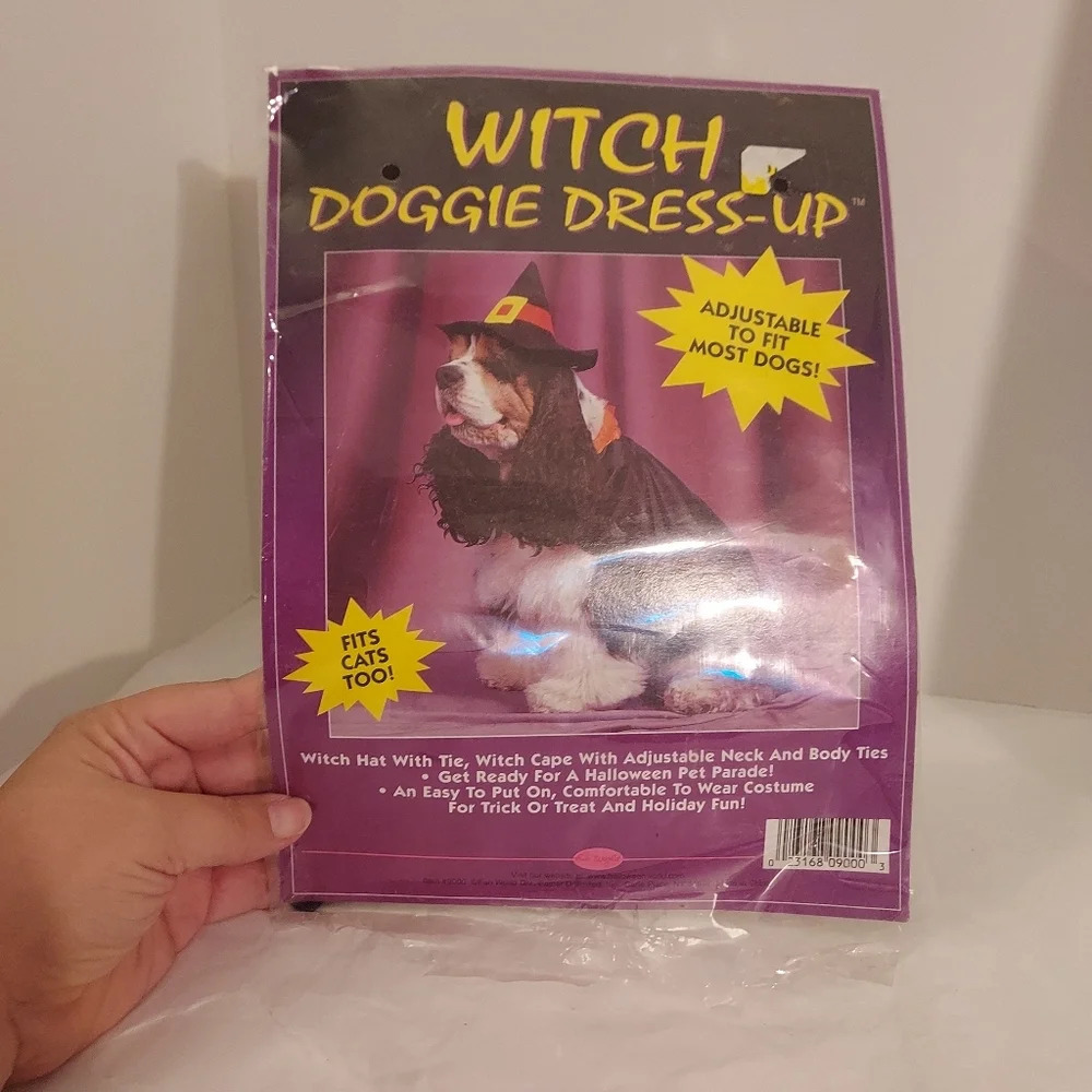 Fun World Witch Doggie Dress-Up - Adjustable To Fit Most Dogs